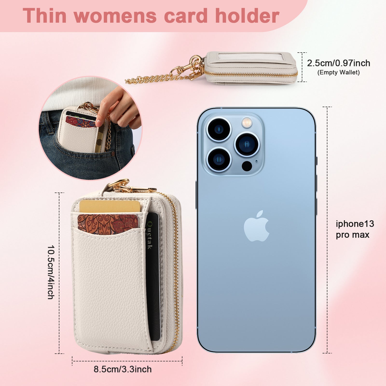 MINKARS Zip Card Case
