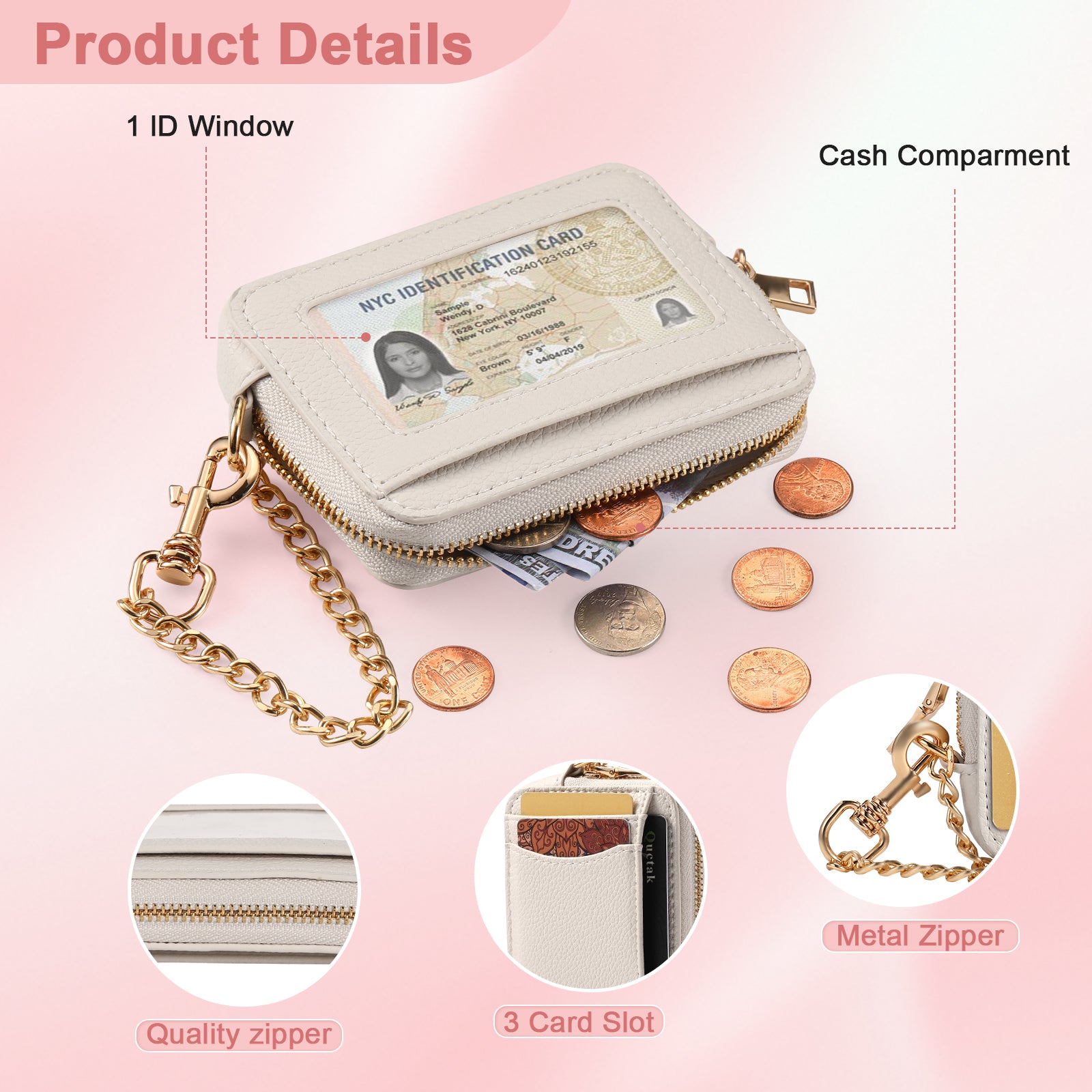 MINKARS Zip Card Case