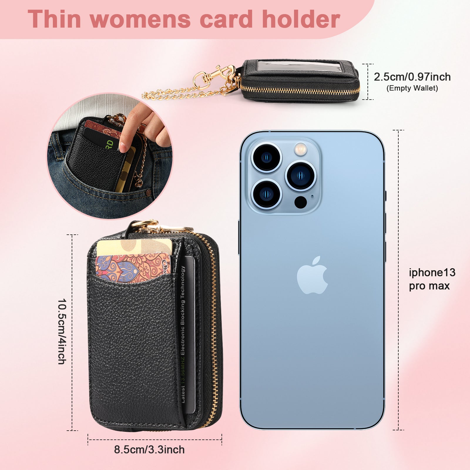 MINKARS Zip Card Case