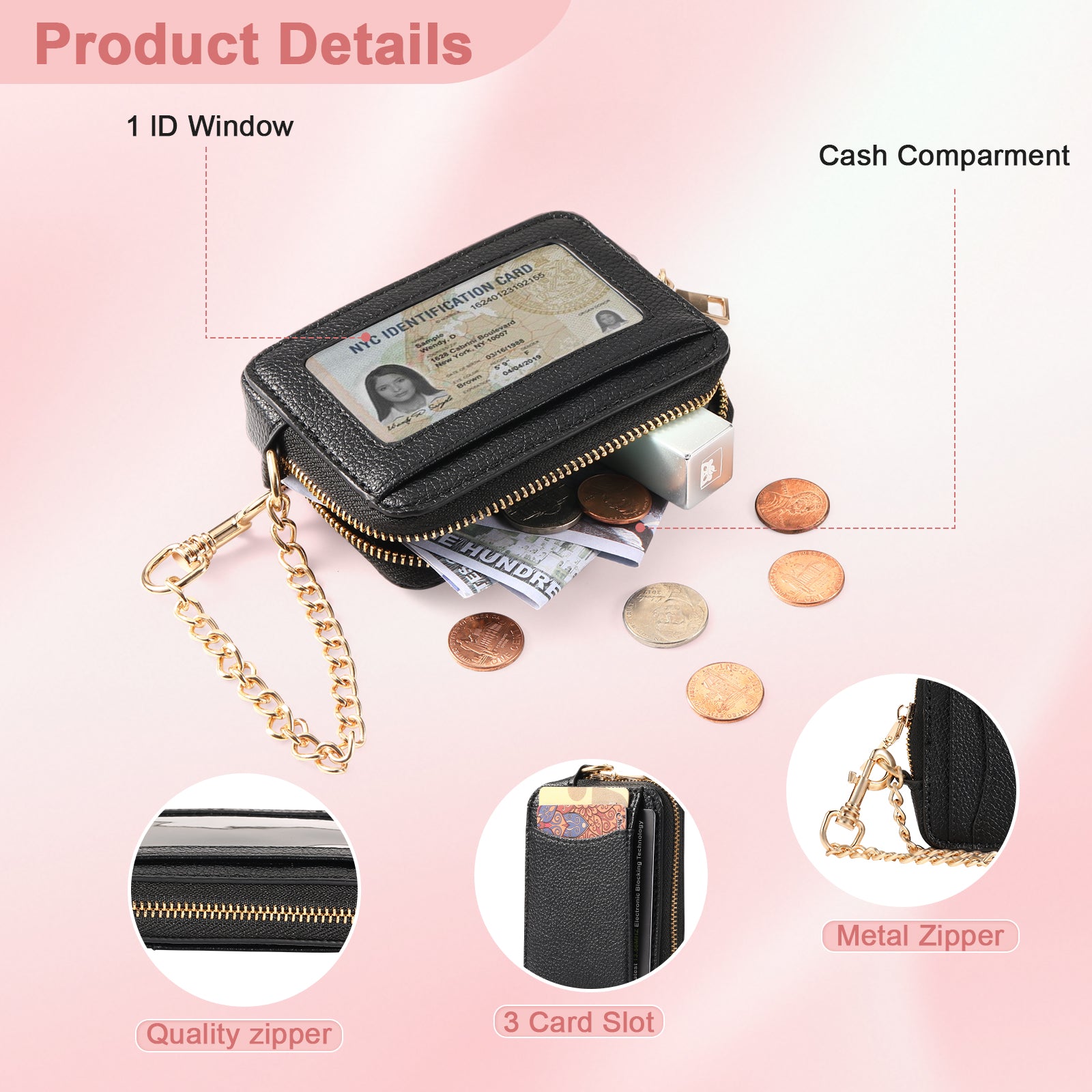MINKARS Zip Card Case